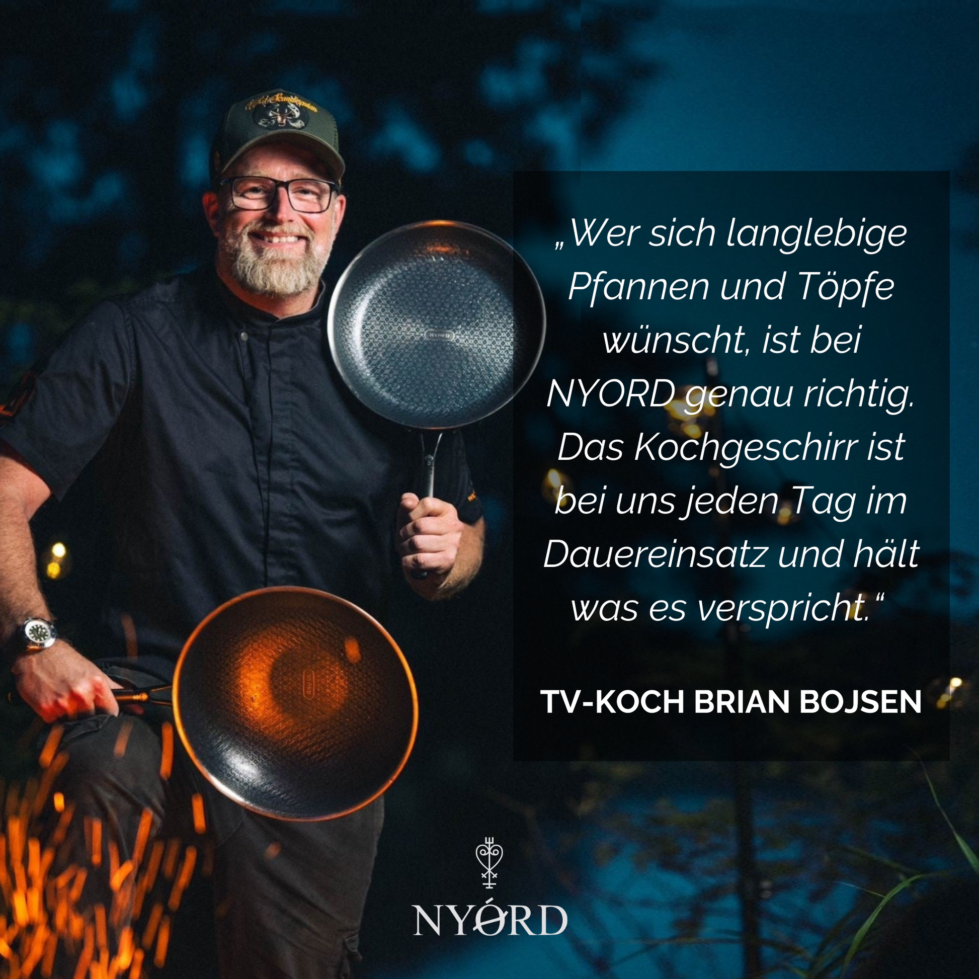 Brian Boisen empfiehlt die Pfannen und Töpfe von Nyord