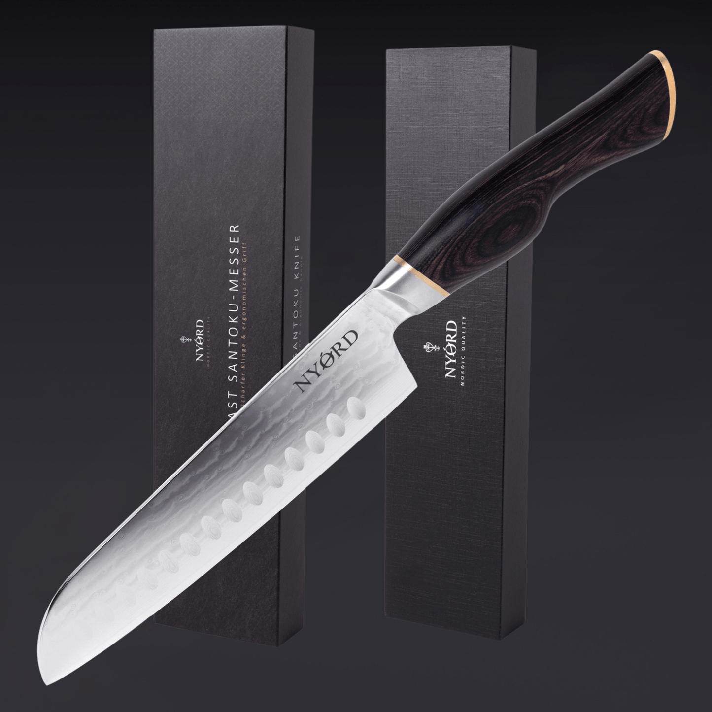 DAMAST SANTOKU-MESSER
