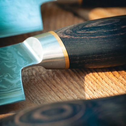 Details des Messer Griffs