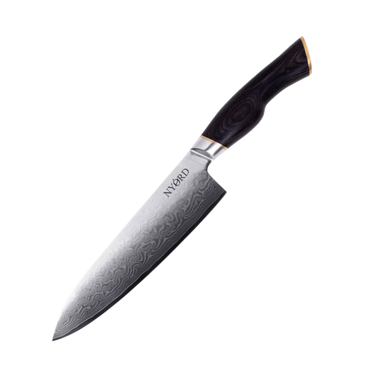 Damast Chefmesser Frontansicht