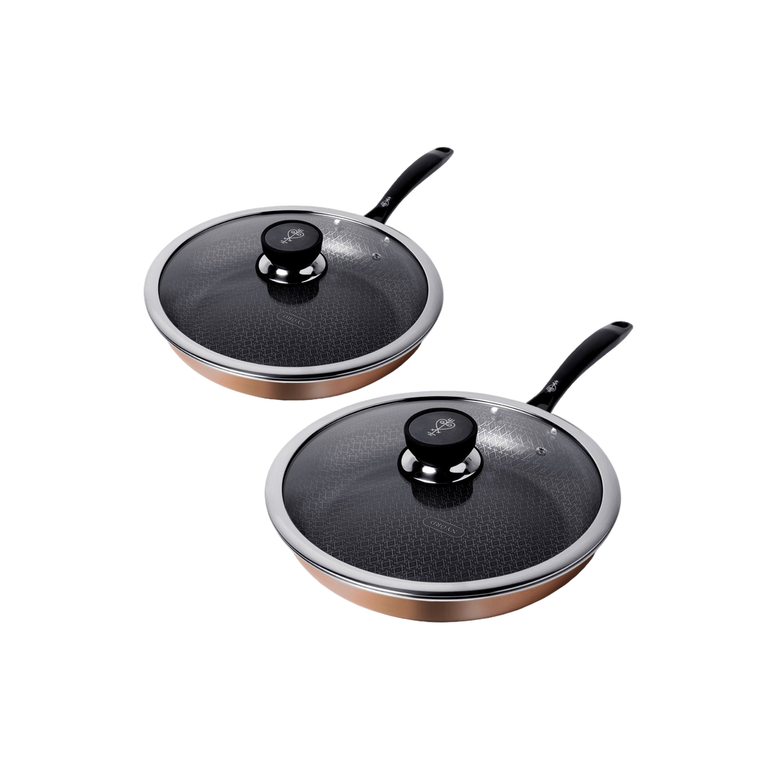 COPPER PANS SET OF 2 
